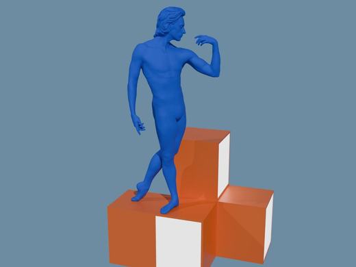 Скульптура человека по 3D скану